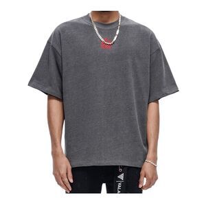 Valabasas Crew Neck T-Shirt Kaen Mens Grey VLVS-VT1-1091